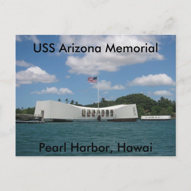 Postal Monumento al USS Arizona, Pearl Harbor, Hawai (Anverso)