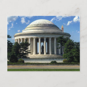Postal Monumento conmemorativo a Thomas Jefferson en Wash