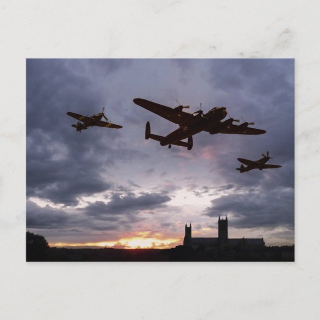 Postal Monumento conmemorativo al atardecer (Anverso)