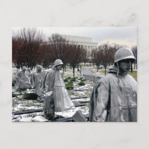 Postal monumento conmemorativo de la guerra de corea
