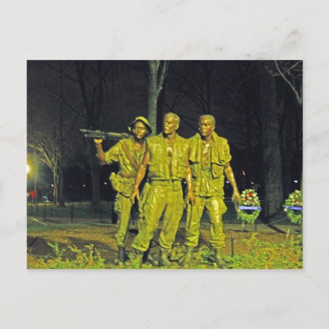 Postal Monumento conmemorativo de la guerra de Vietnam en (Anverso)