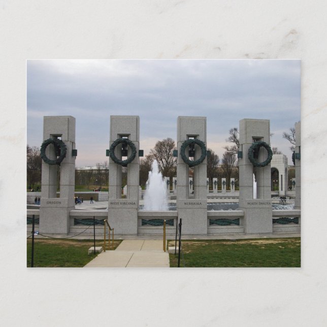 Postal Monumento conmemorativo de la Segunda Guerra Mundi (Anverso)