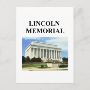 Postal monumento conmemorativo de lincoln