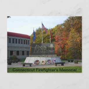 Postal Monumento conmemorativo del bombero de Connecticut