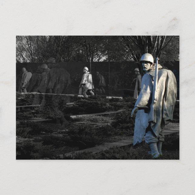 Postal - monumento de guerra de Corea (Anverso)