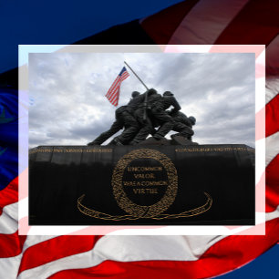Postal Monumento de Guerra del Cuerpo de Marines de los E