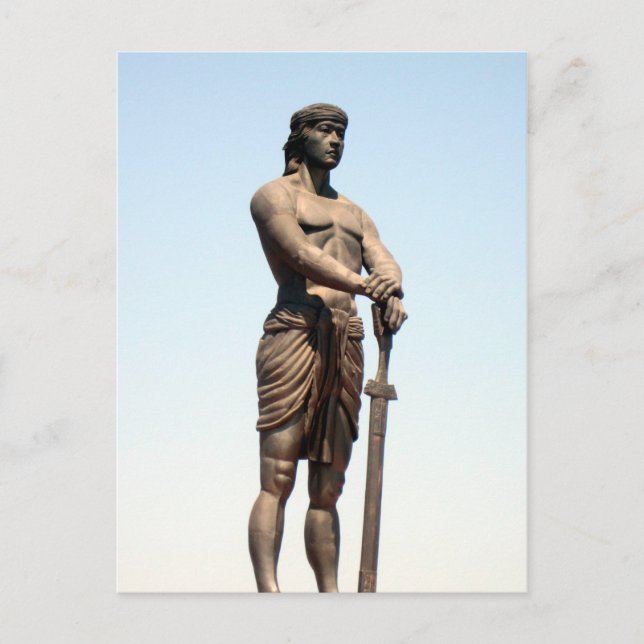 Postal monumento de lapu lapu (Anverso)