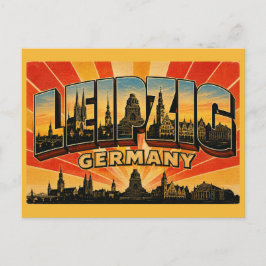 Postal Monumento de Leipzig Alemania
