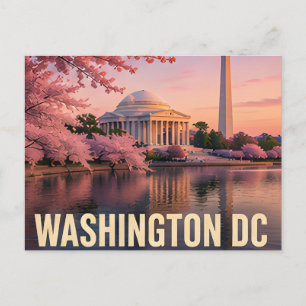 Postal Monumento de los cerezos en flor de Washington DC