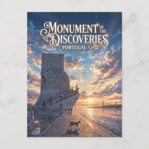 Postal Monumento de los Descubrimientos Portugal