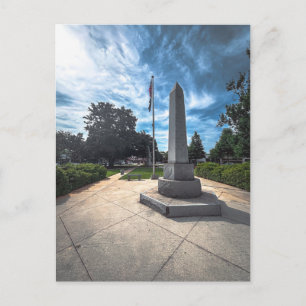 Postal Monumento de Obelisco de Piedra Covington Town Squ