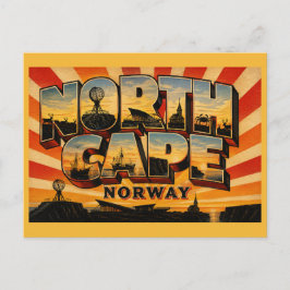 Postal Monumento del Globo Cabo Norte Noruega
