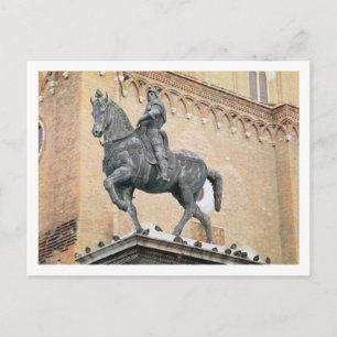 Postal Monumento ecuestre de Bartolommeo Colleoni (1400-