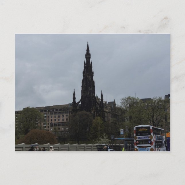Postal Monumento gótico a Scott en Edimburgo (Anverso)