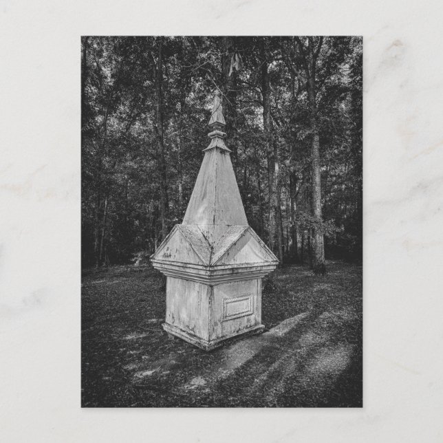 Postal Monumento Histórico de Madera en Bosque Blanco y N (Anverso)