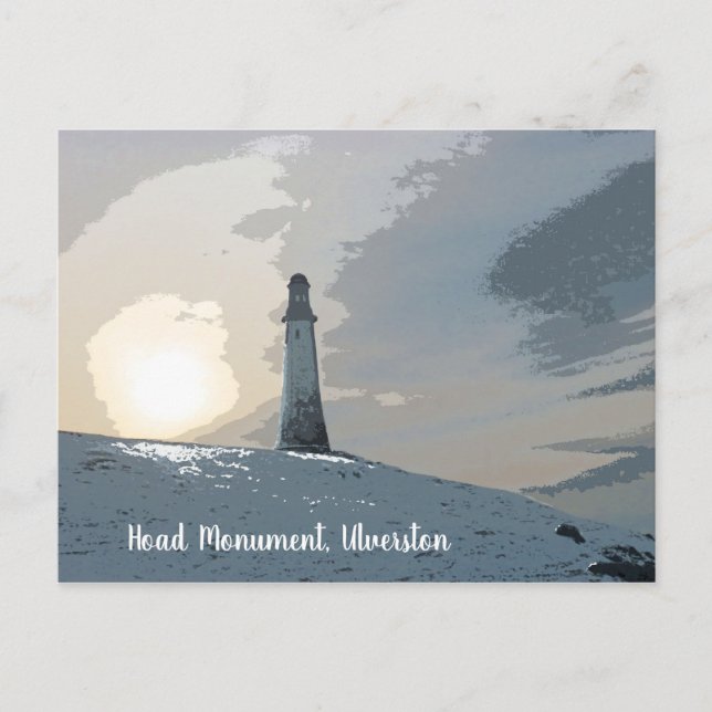 Postal Monumento Hoad, Ulverston, John Barrow, faro (Anverso)