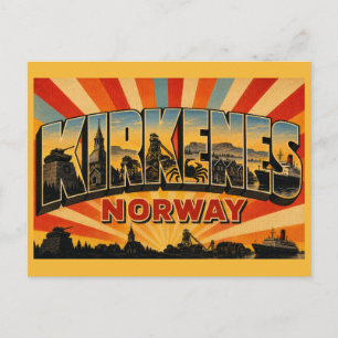 Postal Monumento Kirkenes Noruega