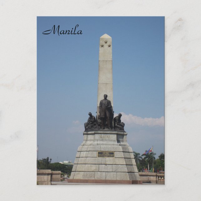 Postal monumento manila rizal (Anverso)