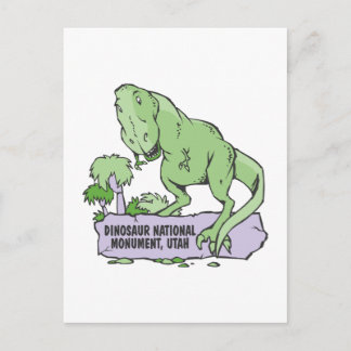 Postal Monumento nacional a los dinosaurios Utah