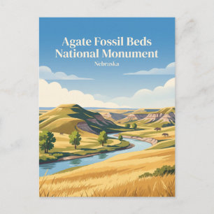 Postal Monumento Nacional Agate Fossil Beds Nebraska