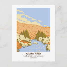 Postal Monumento Nacional Agua Fria Cañón Badger Springs