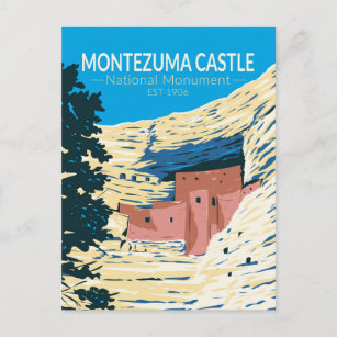 Postal Monumento Nacional al Castillo de Montezuma Arizon