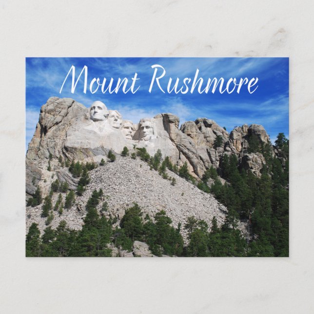 Postal Monumento nacional al Monte Rushmore Dakota del Su (Anverso)