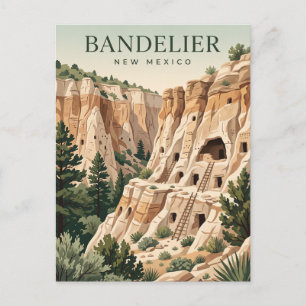 Postal Monumento Nacional Bandelier Nuevo México