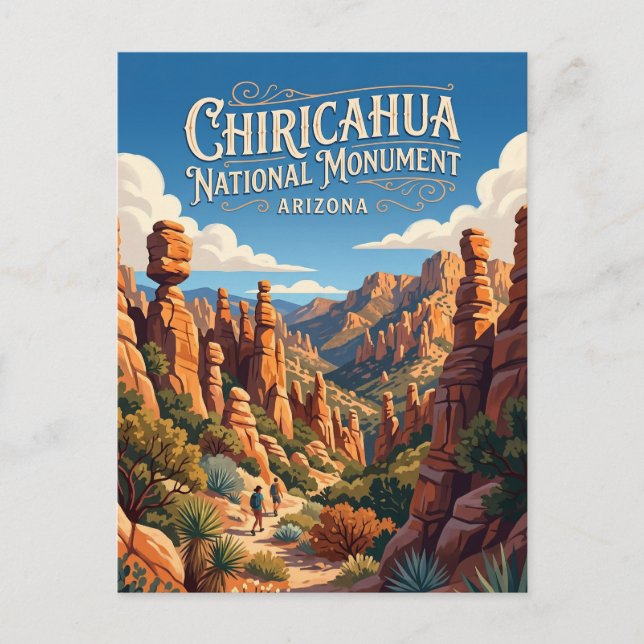 Postal Monumento Nacional Chiricahua EE. UU. (Anverso)