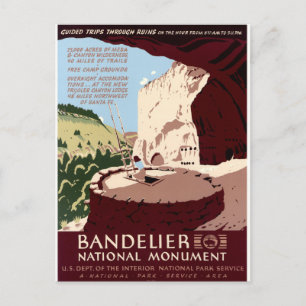 Postal Monumento nacional de Bandelier