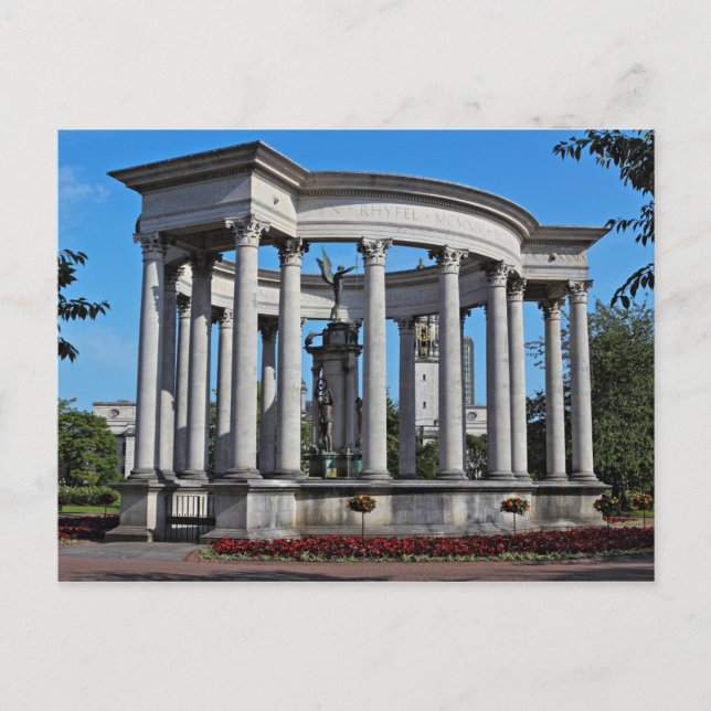 Postal Monumento Nacional de Guerra Galés Cathays Park, C (Anverso)