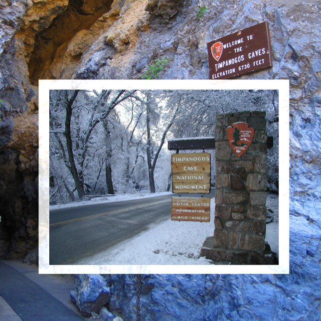 Postal Monumento Nacional de la Cueva Timpanogos Invierno (Subido por el creador)