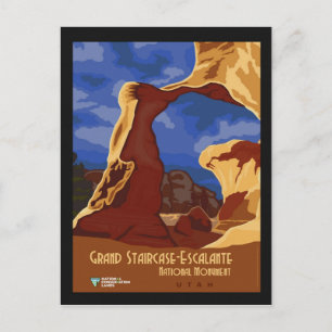 Postal Monumento nacional de la Poster de Viajes de Utah 