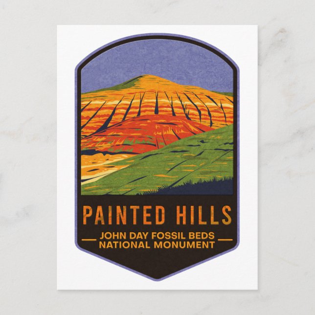 Postal Monumento nacional de los Camas Fósiles John Day (Anverso)