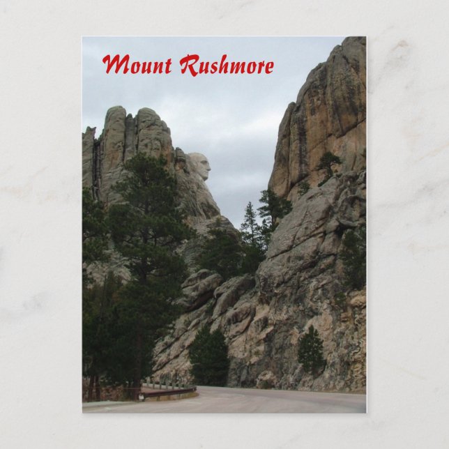 Postal Monumento Nacional de Mount Rushmore (Anverso)