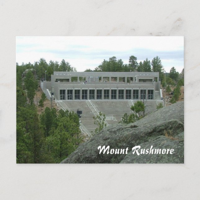 Postal Monumento Nacional de Mount Rushmore (Anverso)