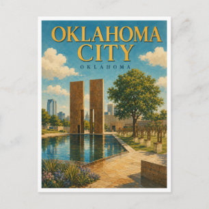 Postal Monumento Nacional de Oklahoma City Oklahoma GeoSa