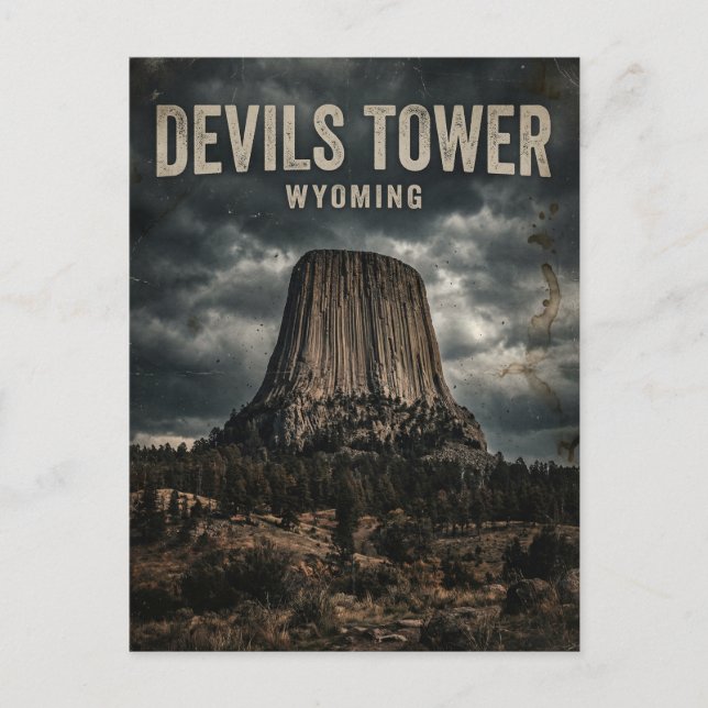 Postal Monumento Nacional Devils Tower Wyoming (Anverso)
