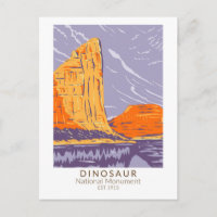 Monumento Nacional Dinosaurio Vintage