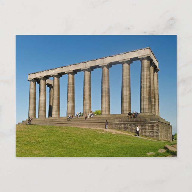 Postal Monumento Nacional, Edimburgo, Escocia (Anverso)