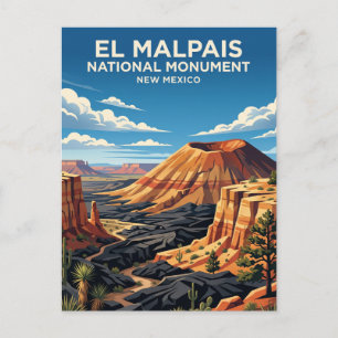 Postal Monumento Nacional El Malpais Nuevo México