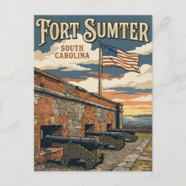 Postal Monumento Nacional Fuerte Sumter EE. UU.