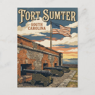 Postal Monumento Nacional Fuerte Sumter EE. UU.