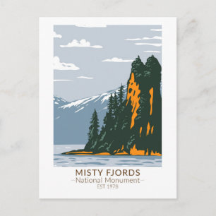 Postal Monumento Nacional Misty Fjords New Eddystone