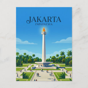 Postal Monumento Nacional (Monas) Indonesia