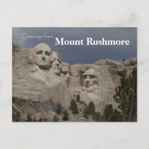 Postal Monumento Nacional Monte Rushmore Dakota del Sur