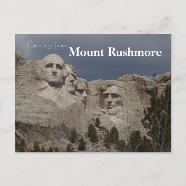 Postal Monumento Nacional Monte Rushmore Dakota del Sur (Anverso)