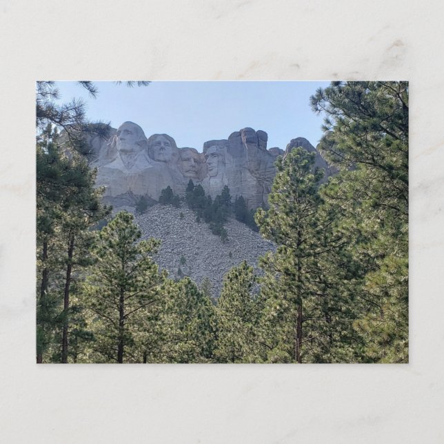 Postal Monumento Nacional Monte Rushmore, Dakota del Sur (Anverso)