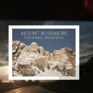Postal Monumento Nacional Monte Rushmore, Nieve de Invier