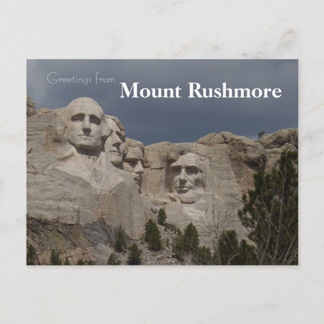 Postal Monumento Nacional Mount Rushmore Dakota del Sur (Anverso)